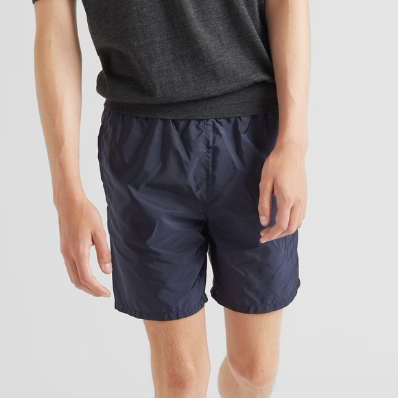 PRADA Men’s Re-Nylon swim trunks Blue Navy 46 - Picture 2 of 9